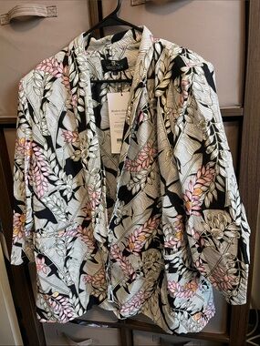 Lexbreezy Pink Floral Blazer - Women's Printed Suit Jacket